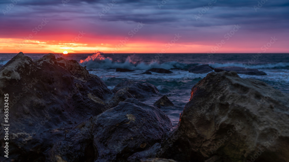 sunrise over the sea