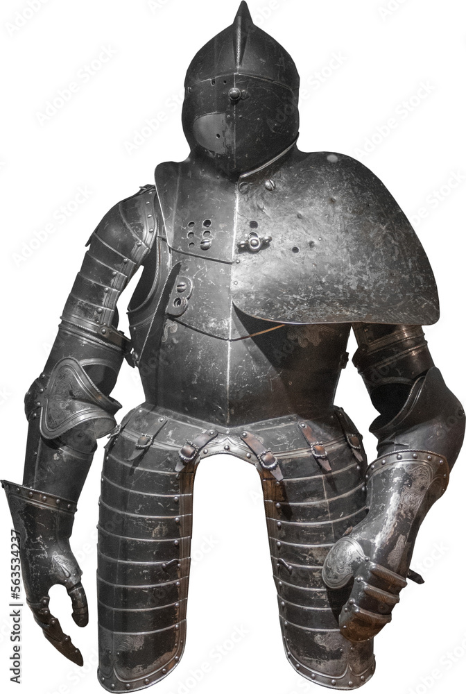 Isolated PNG cutout of a medieval knight armor on a transparent background, ideal for photobashing, matte-painting, concept art Isolated PNG cutout of a medieval knight armor on a transparent background, ideal for photobashing, matte-painting, concept art