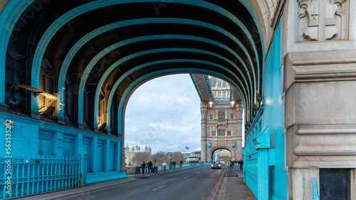 The Tower bridge in London, UK on January 2023