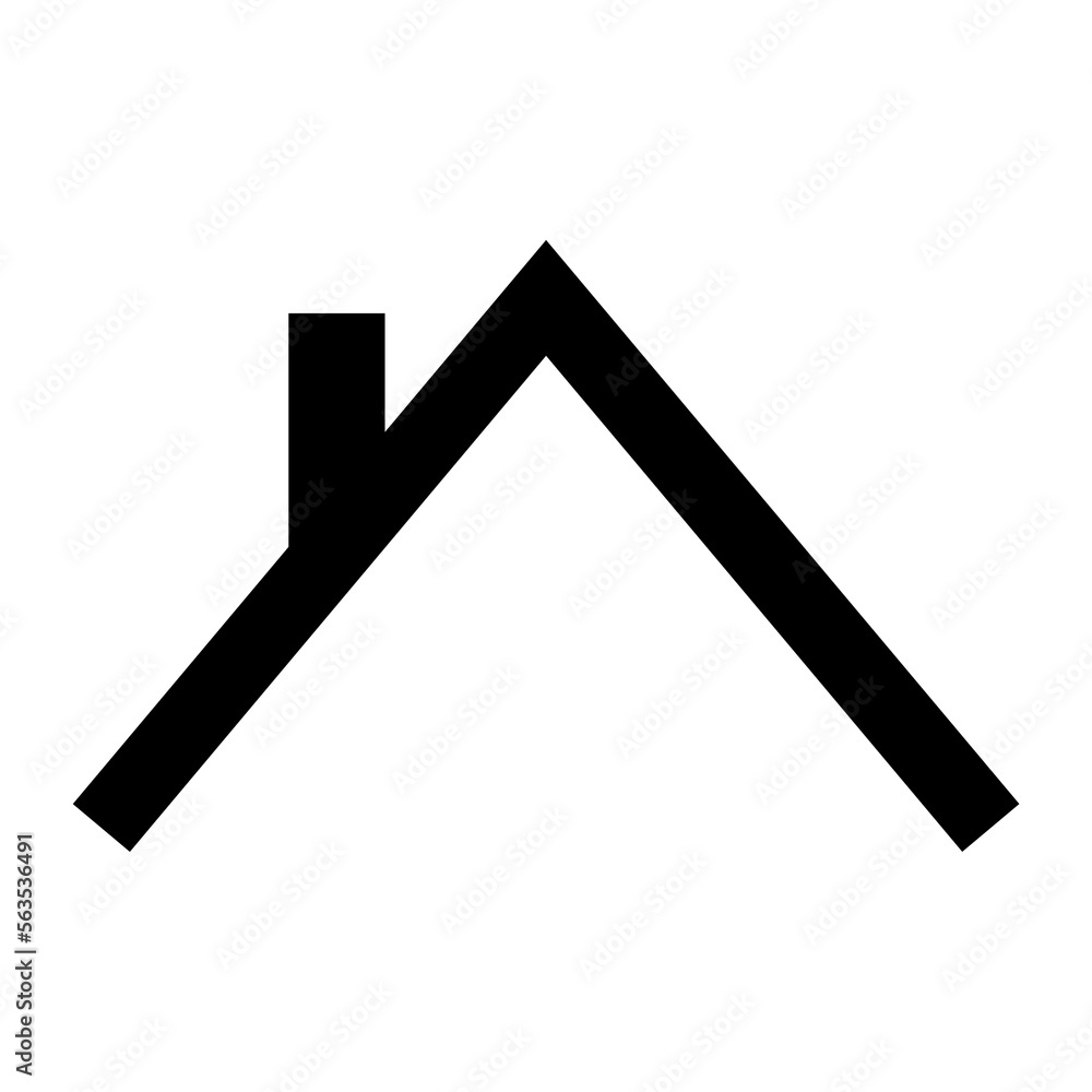 Roofs house silhouette icon, city concept template panorama, landscape vector illustration Roofs house silhouette icon, city concept template panorama, landscape vector illustration