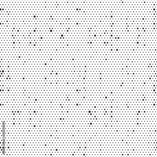 Abstract halftone dots texture background. Grunge black and white backdrop.