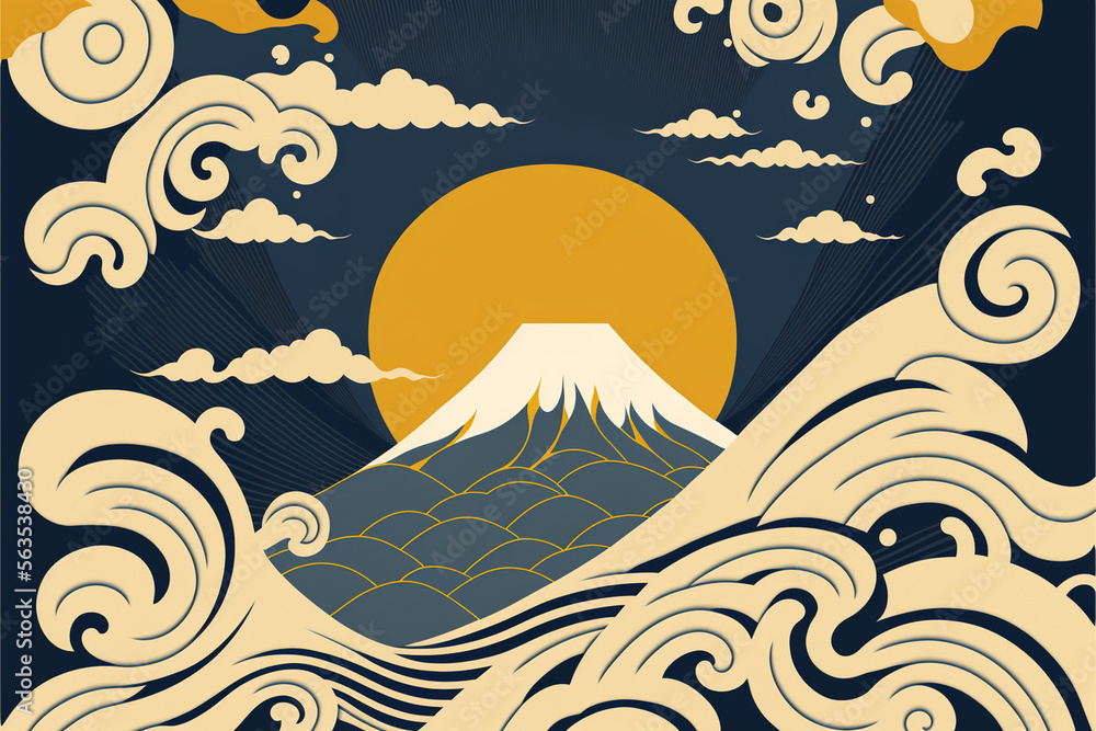 Create design that features a minimalist rendition of a traditional Japanese pattern, Create design that features a minimalist rendition of a traditional Japanese pattern,