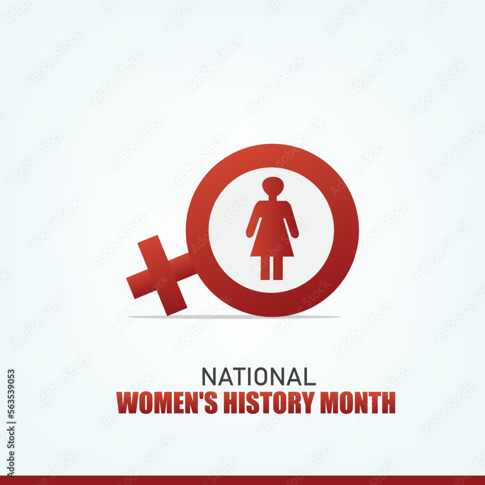 Vector Illustration of National Women's History Month. Simple and Elegant Design Vector Illustration of National Women's History Month. Simple and Elegant Design