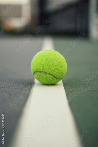 tennis ball on the court © Indra