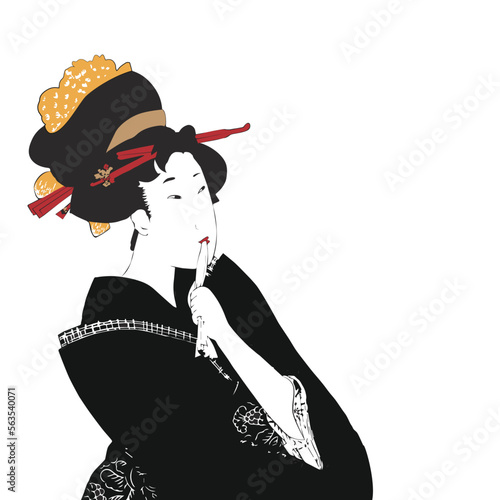 歌麿、浮世絵、日本画、