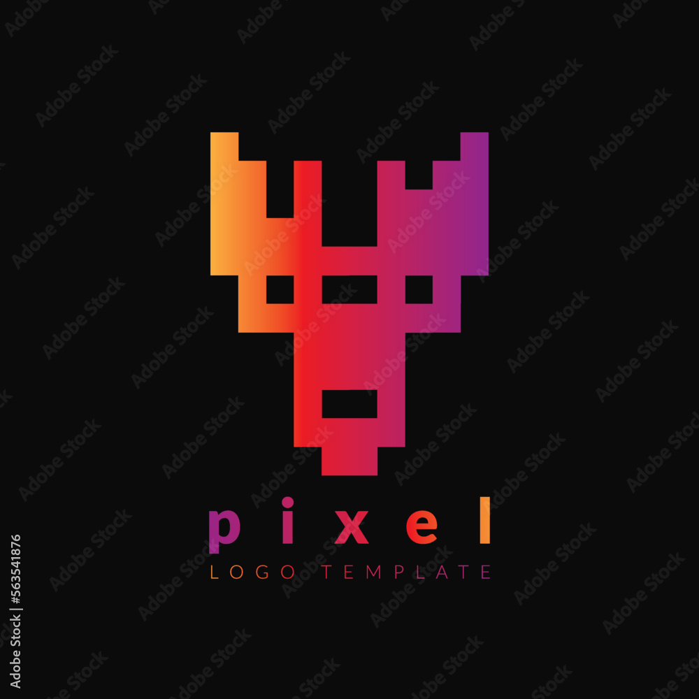 PIXEL FACE LOGO TEMPLATE. Y INITIAL LOGO VECTOR ILLUSTRATION. GOOD FOR GAMES LOGO PIXEL FACE LOGO TEMPLATE. Y INITIAL LOGO VECTOR ILLUSTRATION. GOOD FOR GAMES LOGO