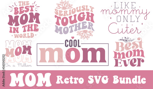 Mom retro SVG bundle.