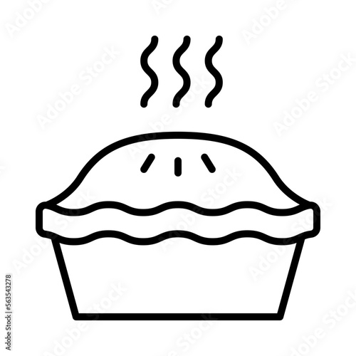 Winter Isolated Silhouette Solid Line Icon with winter, apple-pie, climate, cooking, pie, seasons Infographic Simple Vector Illustration