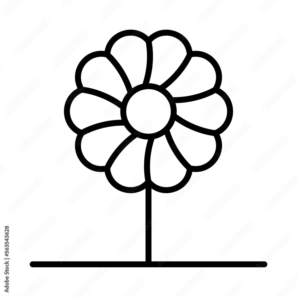 Flower Isolated Silhouette Solid Line Icon with flower, floral, florist, flowers, garden, plant Infographic Simple Vector Illustration Flower Isolated Silhouette Solid Line Icon with flower, floral, florist, flowers, garden, plant Infographic Simple Vector Illustration