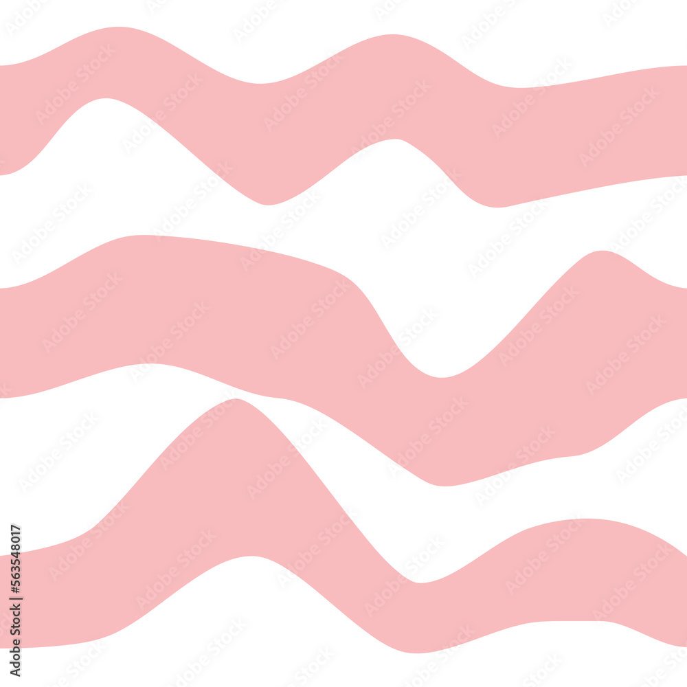 Fototapeta premium Pink y2k pattern with lines zebra girly glamorous illustration.