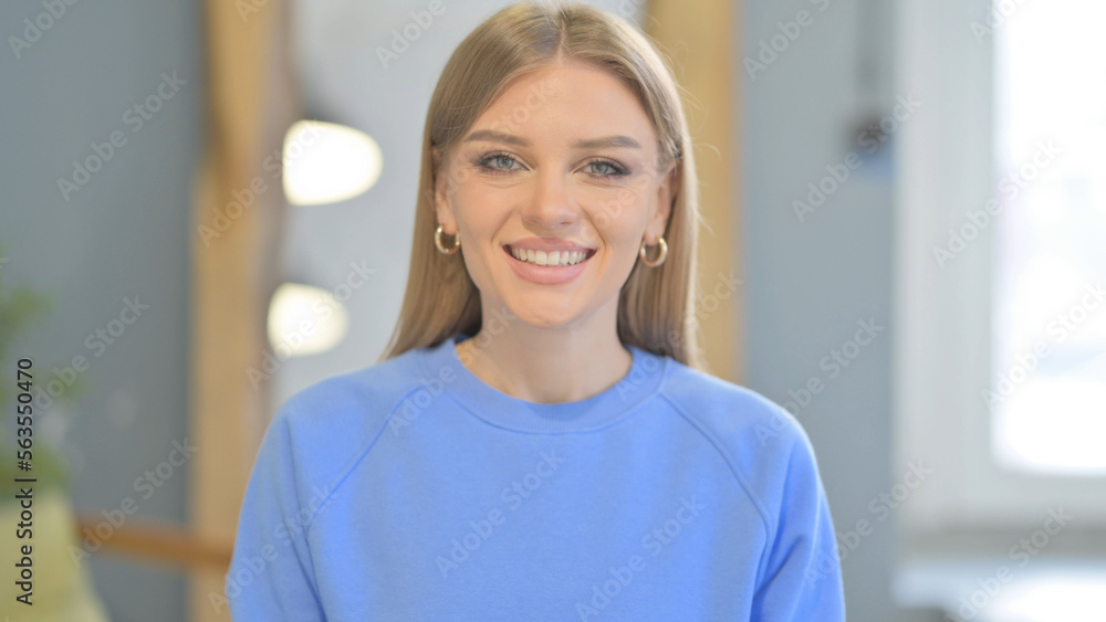 Portrait of Woman Smiling at Camera Portrait of Woman Smiling at Camera