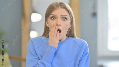 Close Up of Shocked Woman
