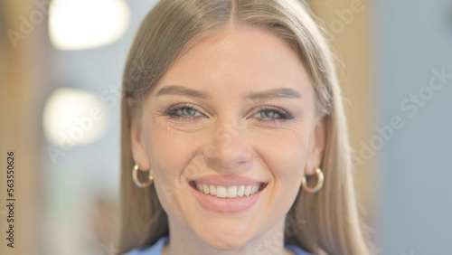 Close Up of Smiling Woman Face