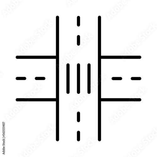 Overpass Isolated Silhouette Solid Line Icon with overpass, highway, roads, traffic, transport, vehicles Infographic Simple Vector Illustration