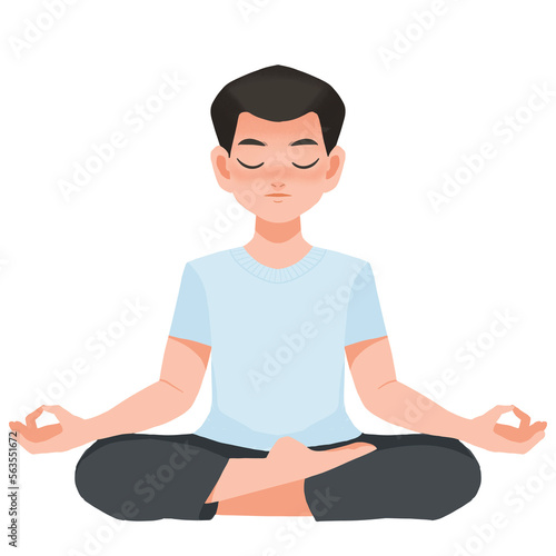 Meditation boy clipart,Meditation Clipart, Yoga Clipart, man Meditate,