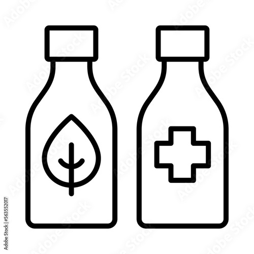 Drink Isolated Silhouette Solid Line Icon with drink, food, health, nutrition, supplements, vitamins Infographic Simple Vector Illustration