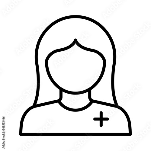 Doctor Isolated Silhouette Solid Line Icon with doctor, health, healthcare, hospital, medical, medicine Infographic Simple Vector Illustration