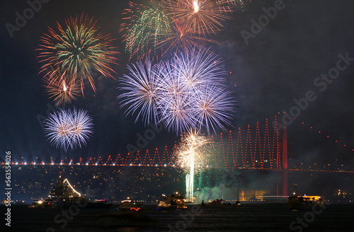 İstanbul and fireworks