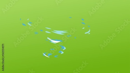 abstract cyclone effect background and 2d animation, typhoon 