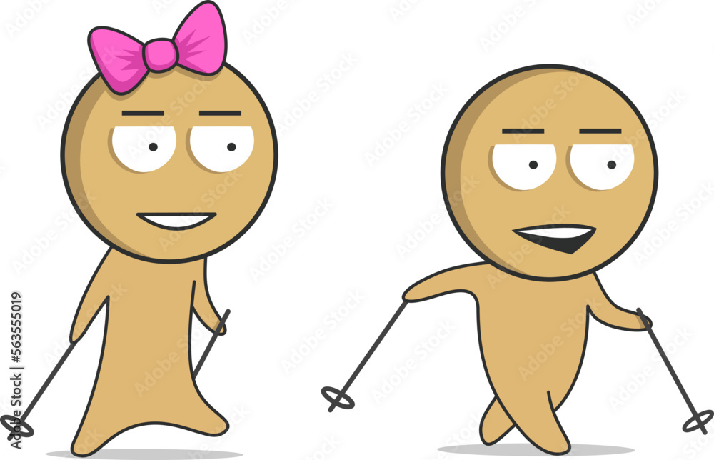 Boy and girl walking down the road together
Boy and girl walking down the road together