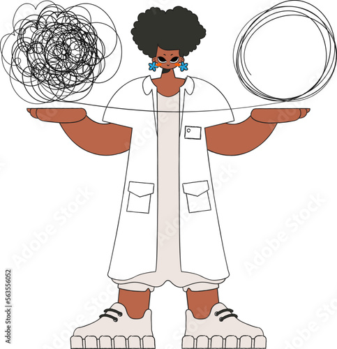 The psychologist doctor unpacks a tangle of thoughts. Help A person consumed by a sense of hopelessness and despair.