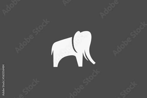 Illustration vector graphic of elephant silhouette