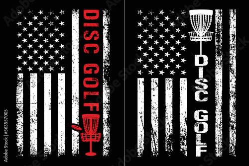 American Flag Disc Golf Design