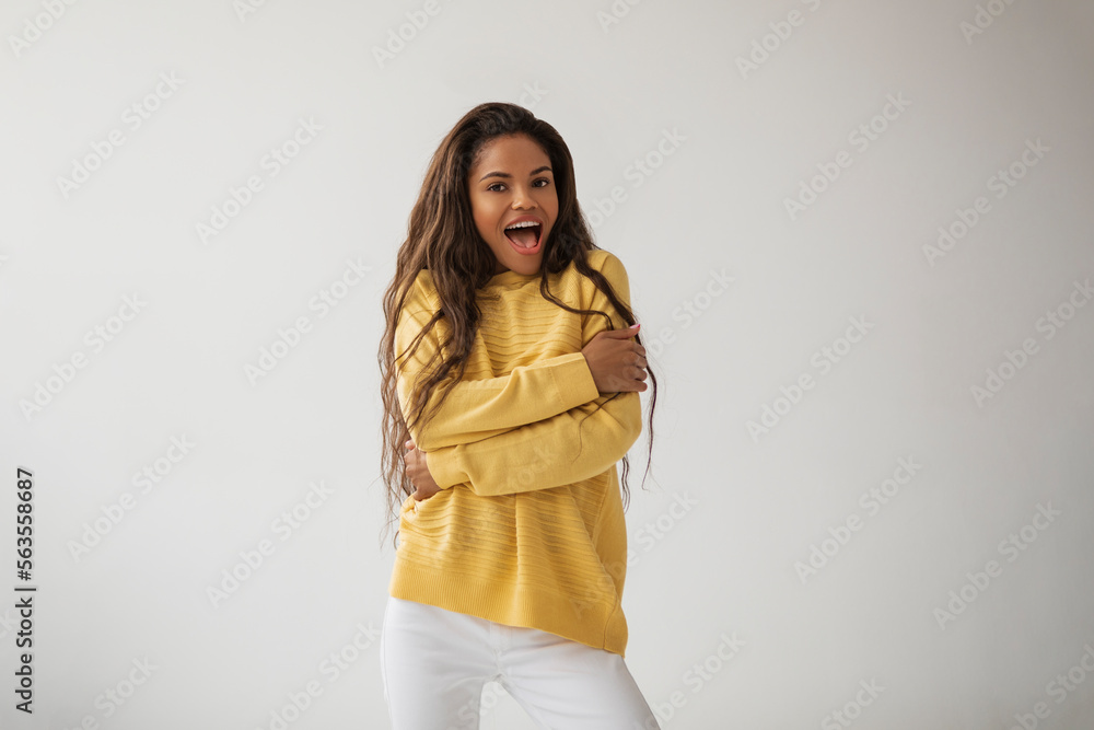 Happy Smiling Beautiful African Woman Happy Smiling Beautiful African Woman
