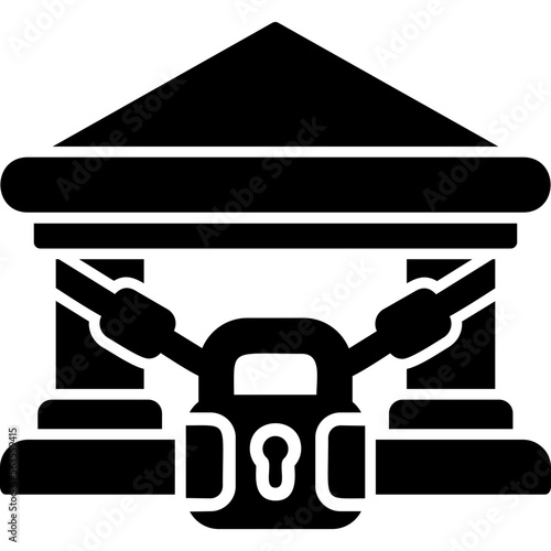 Closed Bank Icon