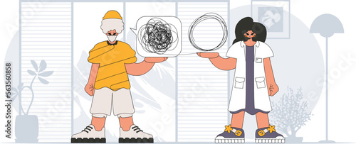 Topic Help A person consumed by a sense of hopelessness and despair. The specialist unpacks the tangle of thoughts. The patient shows that he is trying to understand something.