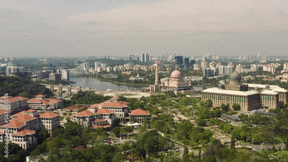 Aerial view of Putrajaya on a sunny day Aerial view of Putrajaya on a sunny day