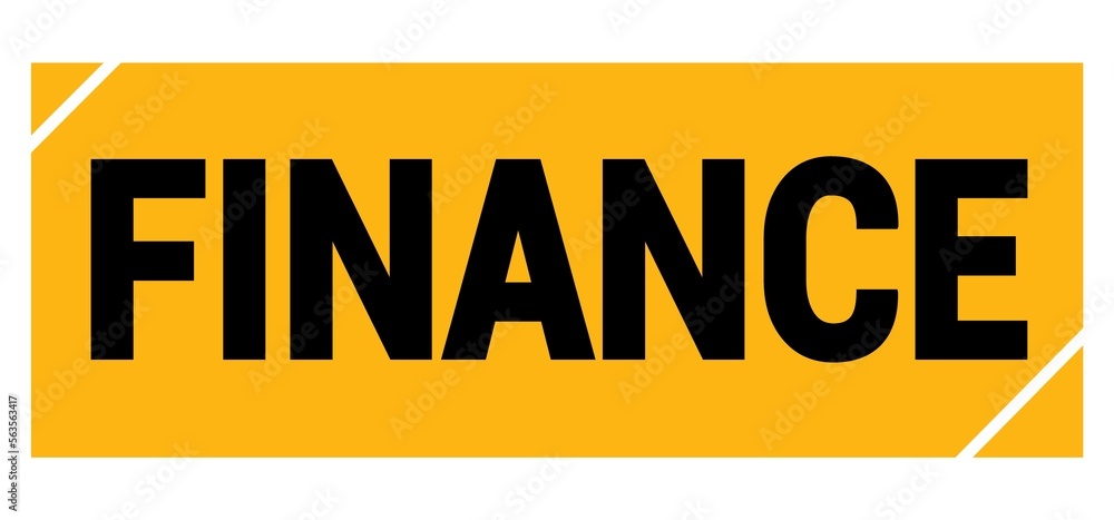 FINANCE text on yellow-black grungy stamp sign. FINANCE text on yellow-black grungy stamp sign.