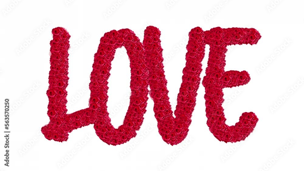 Valentines day and love animation 4K smooth concept background