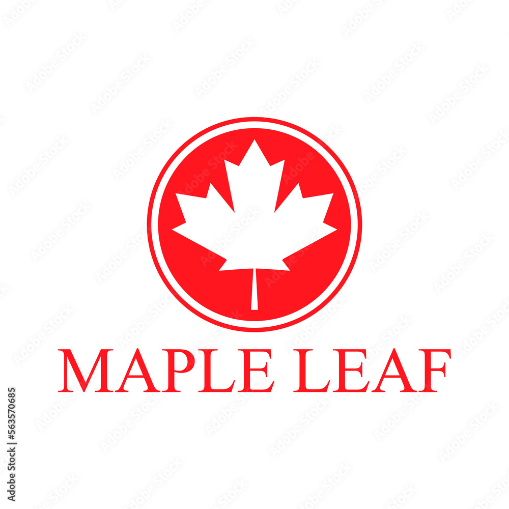 Canadian Maple leaf logo design vector template Canadian Maple leaf logo design vector template