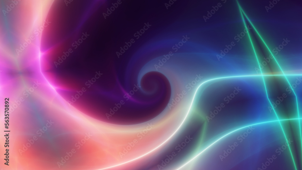 Fototapeta premium background neon line wave illustration