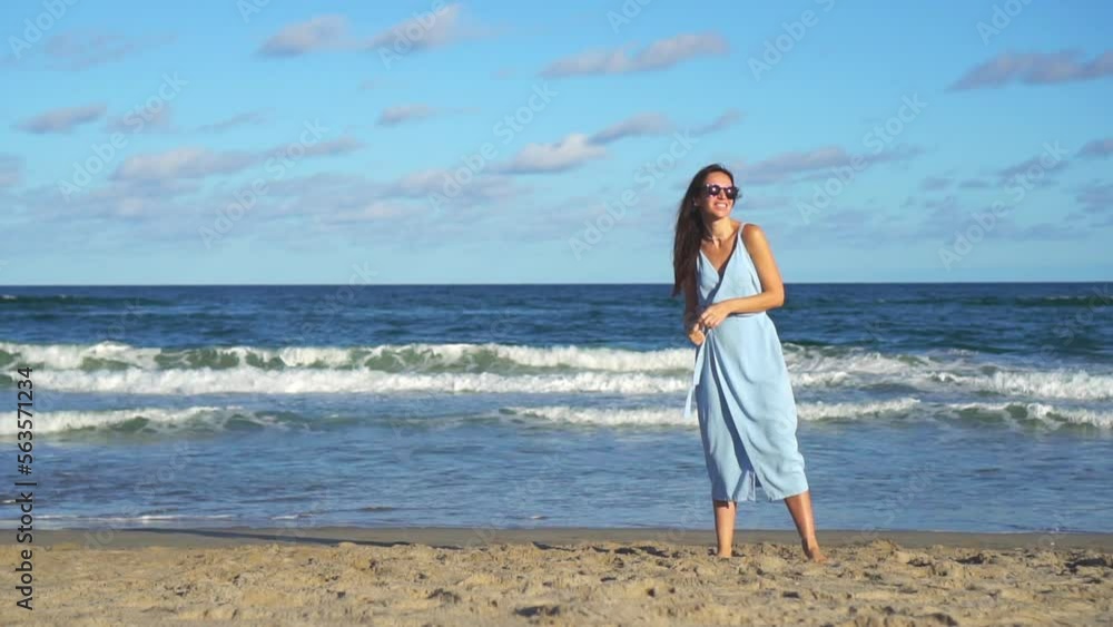 Young beautiful woman on the beach vacation Young beautiful woman on the beach vacation