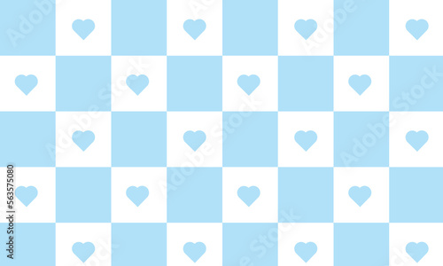 Blue love grid wallpaper background pattern