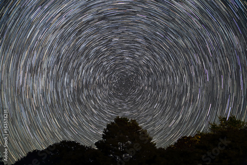 北天の日周運動