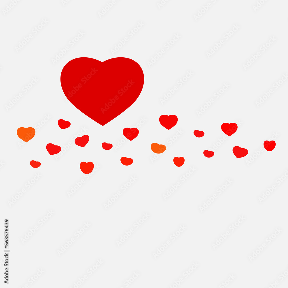 Valentine, Red heart pattern badkground for expressing beautiful love.