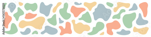 Organic colorful blob shape. Set of liquid graphic elements
Abstract fluid colored shapes forms banner. Vector illustration