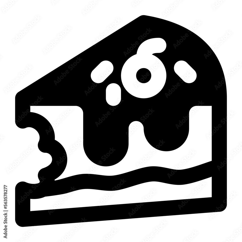 Cake Glyph Style Icon vector design and illustration template Cake Glyph Style Icon vector design and illustration template