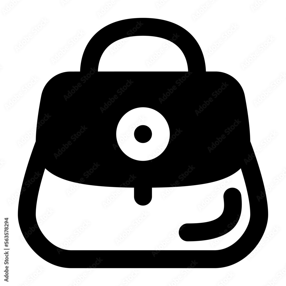 Hand Bag Glyph Style Icon vector design and illustration template Hand Bag Glyph Style Icon vector design and illustration template