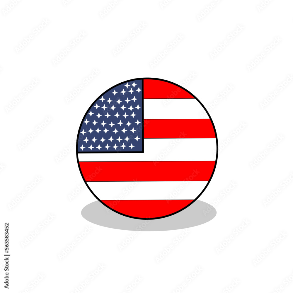 american flag button american flag button