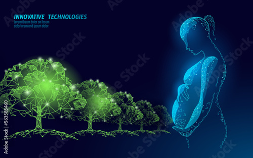 3D pregnant women dietary supplement organic concept. Natural herbal food vitamin mineral complex. Pregnancy female health care therapy folic prenatal anemia prevention nutrition vector illustration