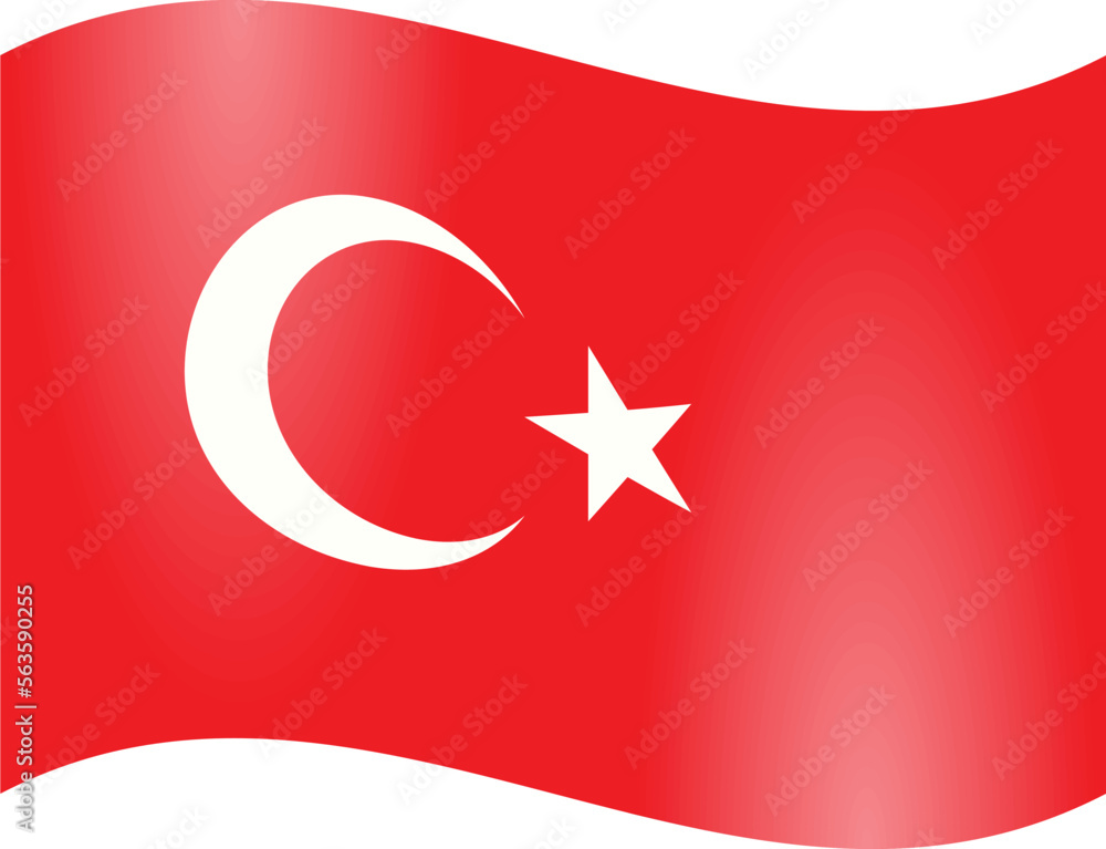 Obraz premium National Flag Turkiye