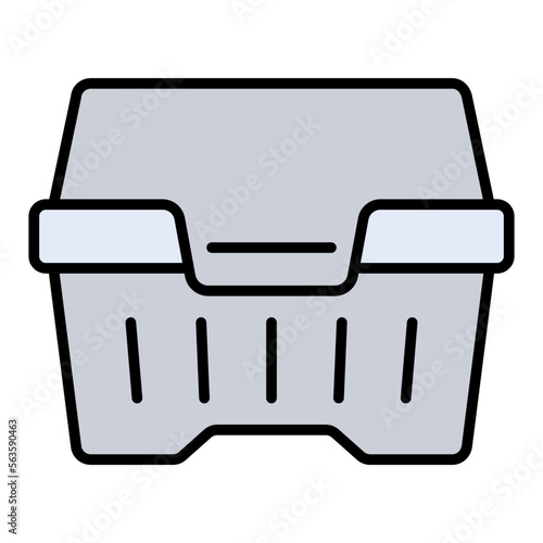 Styrofoam Filled Line Icon