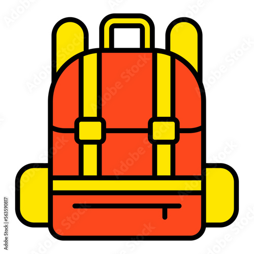 Bagpack Filled Line Icon