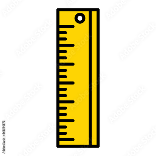 Ruler Filled Line Icon