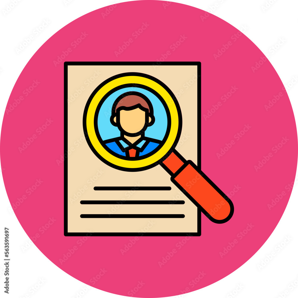 Research Multicolor Circle Filled Line Icon Research Multicolor Circle Filled Line Icon