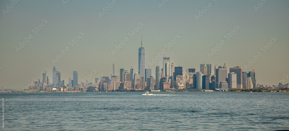 Skyline Ney York in Summer, NY, USA